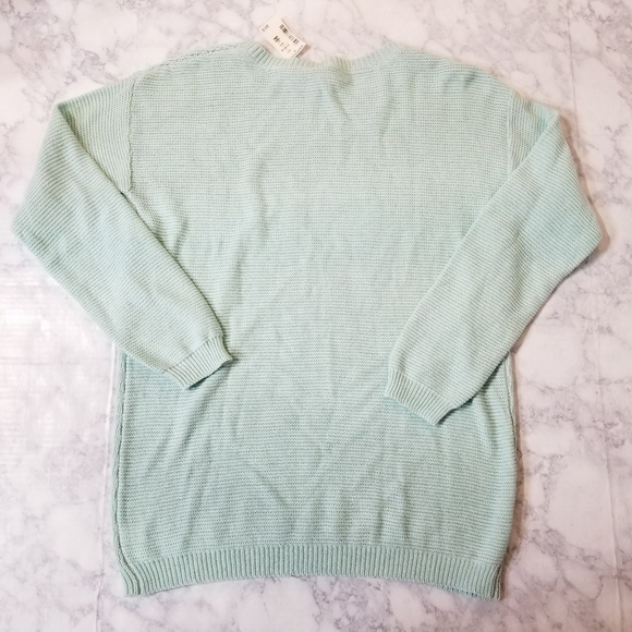 AEROPOSTALE Medium knit sweater Mint Green New - Picture 5 of 7